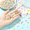 700Pcs 7 Colors UV Plating Opaque Acrylic Beads MACR-YW0004-82-3