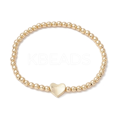 304 Stainless Steel Round Beads Stretch Bracelets BJEW-JB11216-1