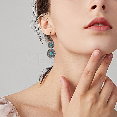 12Pcs 6 Styles Synthetic Turquoise Pendants FIND-SZ0005-73-1