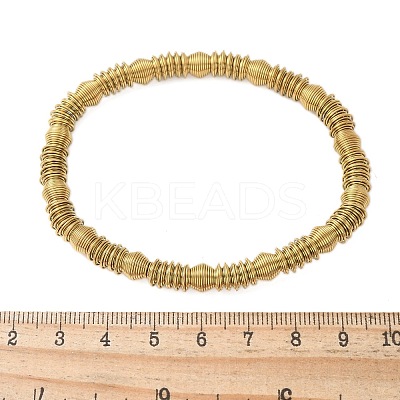 304 Stainless Steel Stretch Bangles for Women BJEW-P315-02B-G-1