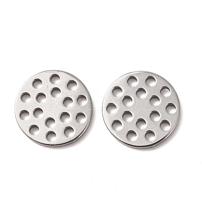 Hollow 304 Stainless Steel Charms STAS-G385-05P-03-1