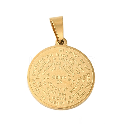 Ion Plating(IP) 304 Stainless Steel Pendants STAS-C103-31G-1