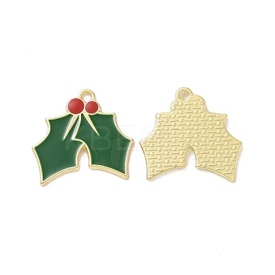 Christmas Theme Rack Plating Alloy Enamel Pendants X-PALLOY-O109-20LG-1