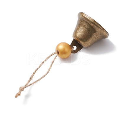 Iron Bell Pendant Decoration HJEW-JM02235-03-1