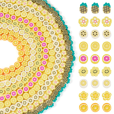 9 Strands 9 Styles Handmade Polymer Clay Bead Strands CLAY-TA0001-74-1