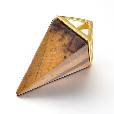 Natural & Synthetic Mixed Stone Point Pendulum Pendants G-E301-G-1