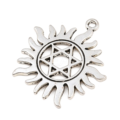 Tibetan Style Alloy Pendants AL-CBA1187-09A-AS-1