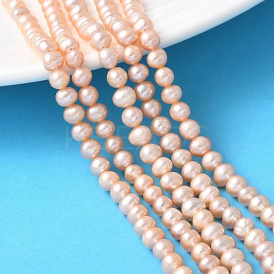 Natural Cultured Freshwater Pearl Beads Strands PEAR-I007-07O-05D-1