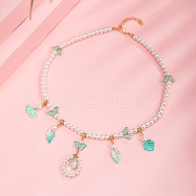 100Pcs Transparent Glass Pendants GLAA-CJ0001-89-1