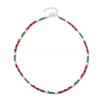 MIYUKI Round Rocailles Beaded  Necklaces NJEW-TA00160-1