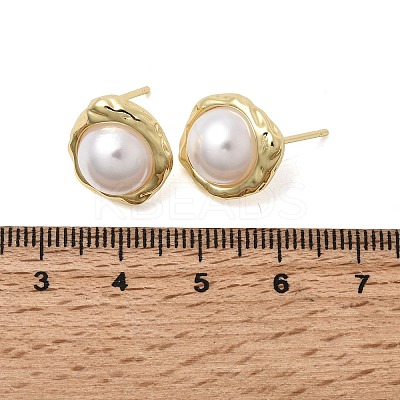 Brass Stud Earring EJEW-H180-03G-1