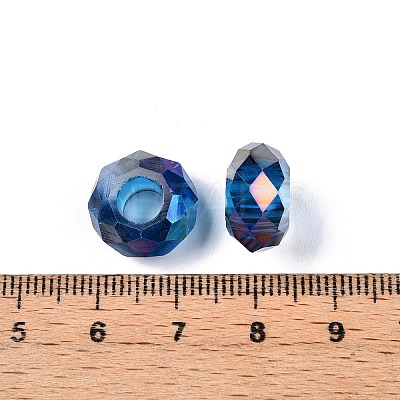 Transparent Glass European Beads GPDL-N005-D14mm-A12-1