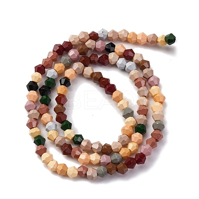 Baking Paint Glass Beads Strands LAMP-R020-02D-1