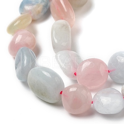 Natural Morganite Beads Strands G-O186-B-03-1