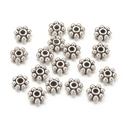 Tibetan Style Alloy Beads Daisy Spacer Beads LF1249Y-01AS-NR-1