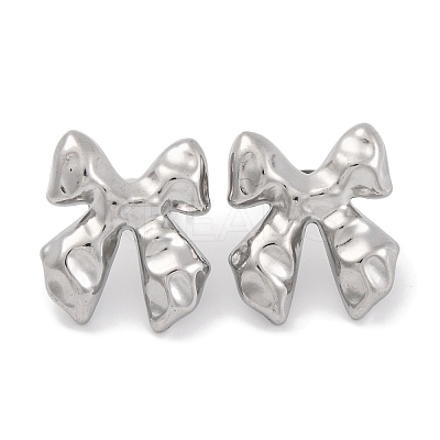 Non-Tarnish 304 Stainless Steel Stud Earrings EJEW-H013-29P-1