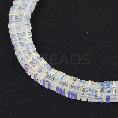 Electroplate Glass Beads Strands GLAA-B023-01A-15-1