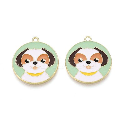 Eco-Friendly Alloy Enamel Pendants ENAM-Q437-057-NR-1