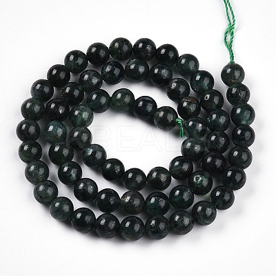 Natural Green Kyanite Beads Strands G-T140-6mm-07-1