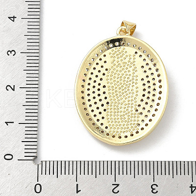 Brass Micro Pave Cubic Zirconia Pendants KK-H537-27C-G-1