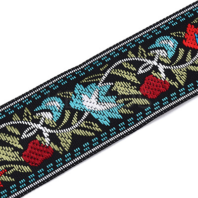 5M Ethnic Style Polycotton Embroidery Ribbon PW-WG33130-15-1