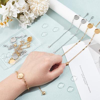 DIY Blank Dome Link Bracelet Maknig Kit DIY-NB0010-47A-1
