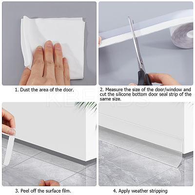 TPE Self-adhesive Sealing Strip AJEW-WH0515-57B-1