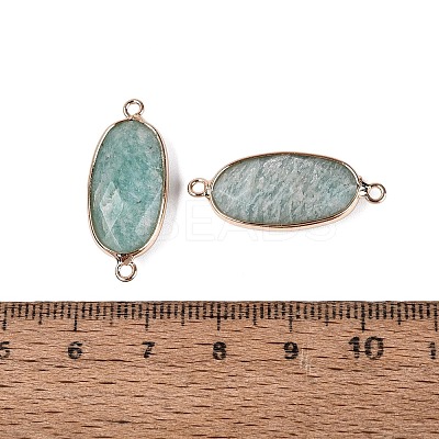 Natural Amazonite Links Connectors G-R472-03H-1