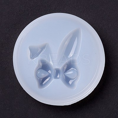 Bowknot with Ear DIY Food Grade Silicone Molds DIY-C035-08-1