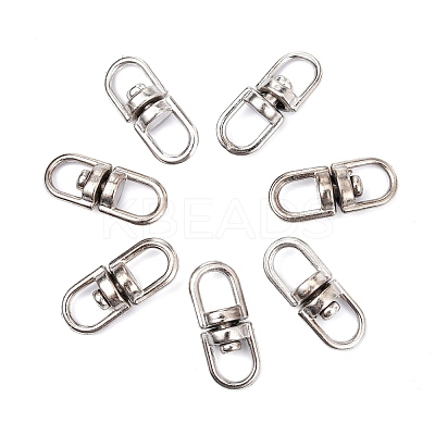 Alloy Double Eye Swivel Clasps PALLOY-E385-14P-1
