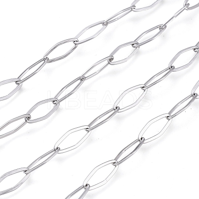 Tarnish Resistant 304 Stainless Steel Cable Chains CHS-P010-01P-1