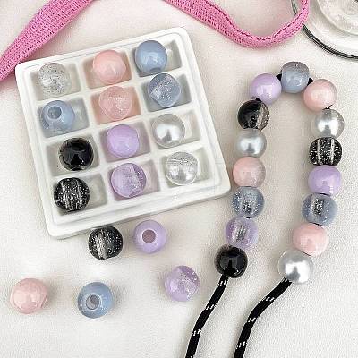 Opaque Acrylic Beads OACR-I013-19-1