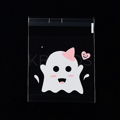 Halloween Theme Plastic Bakeware Bag ABAG-F007-03D-1