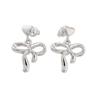 Tarnish Resistant 304 Stainless Steel Dangle Stud Earrings EJEW-H115-06P-1