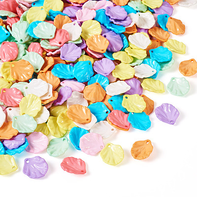 320Pcs 8 Colors Opaque Acrylic Pendants SACR-TA0001-41-1