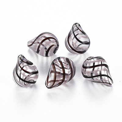 Transparent Handmade Blown Glass Globe Beads X-GLAA-T012-04-1