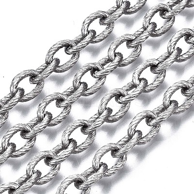 Tarnish Resistant 304 Stainless Steel Cable Chains CHS-T003-23B-P-1