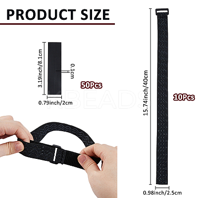 50Pcs Nylon High Boots Strap Off FIND-FH0012-12-1