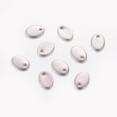 Tarnish Resistant 201 Stainless Steel Stamping Blank Tag Pendants STAS-Q064-1
