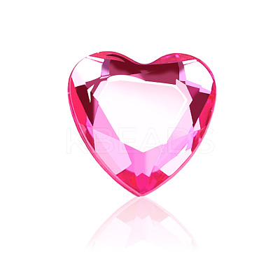 16Pcs 16 Styles Face Heart Acrylic Rhinestone Stickers AJEW-SP0001-94-1