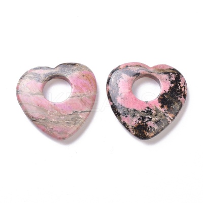 Natural Rhodonite Pendants G-F708-04A-1