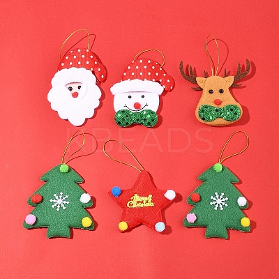 10Pcs 5 Styles Cloth Pendant Decorations FIND-FS0003-28-1