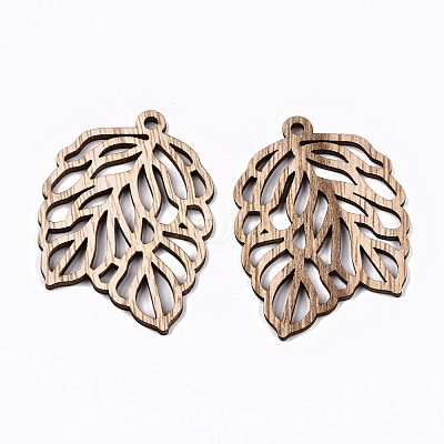 Unfinished Hollow Wood Big Pendants WOOD-N006-150-1