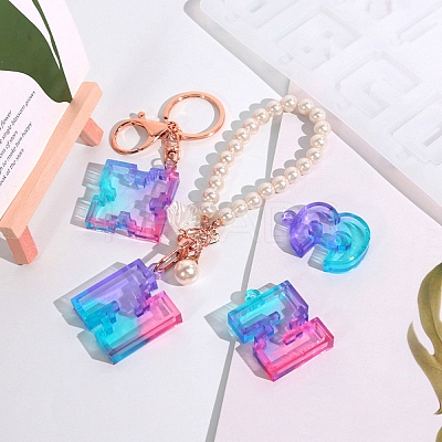 Letter & Number DIY Silicone Pendant Molds DIY-F139-01-1