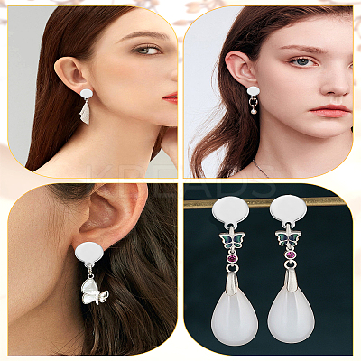 20Pcs 304 Stainless Steel Stud Earring Findings STAS-LP0001-77-1