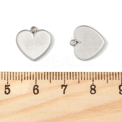 304 Stainless Steel Pendant Cabochon Settings STAS-L022-538P-1