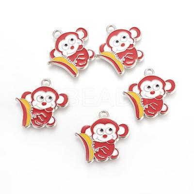 Alloy Enamel Pendants EA5857Y-1-1