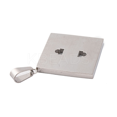 Non-Tarnish 304 Stainless Steel Pendants STAS-K283-05P-1