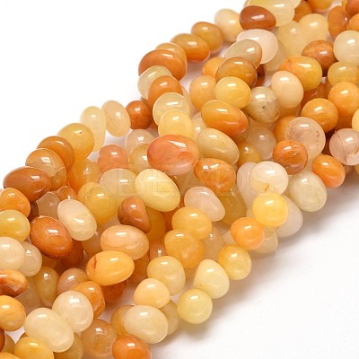 Natural Topaz Jade Gemstone Nuggets Bead Strands G-J337-30-1