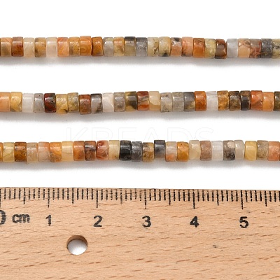 Natural Crazy Agate Beads Strands G-Z110-A22-2x4mm-1